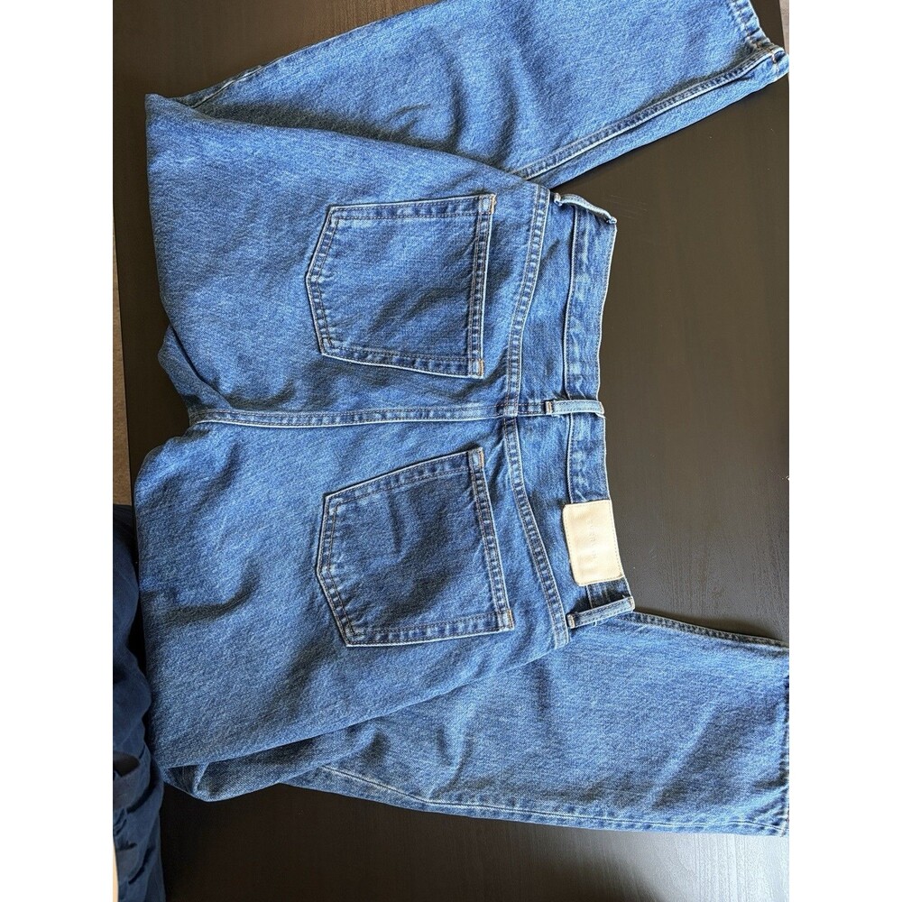 Everlane Cheeky Jeans 90s size 26 Crop High Rise Straight Leg Button Fly Denim - Picture 5 of 9